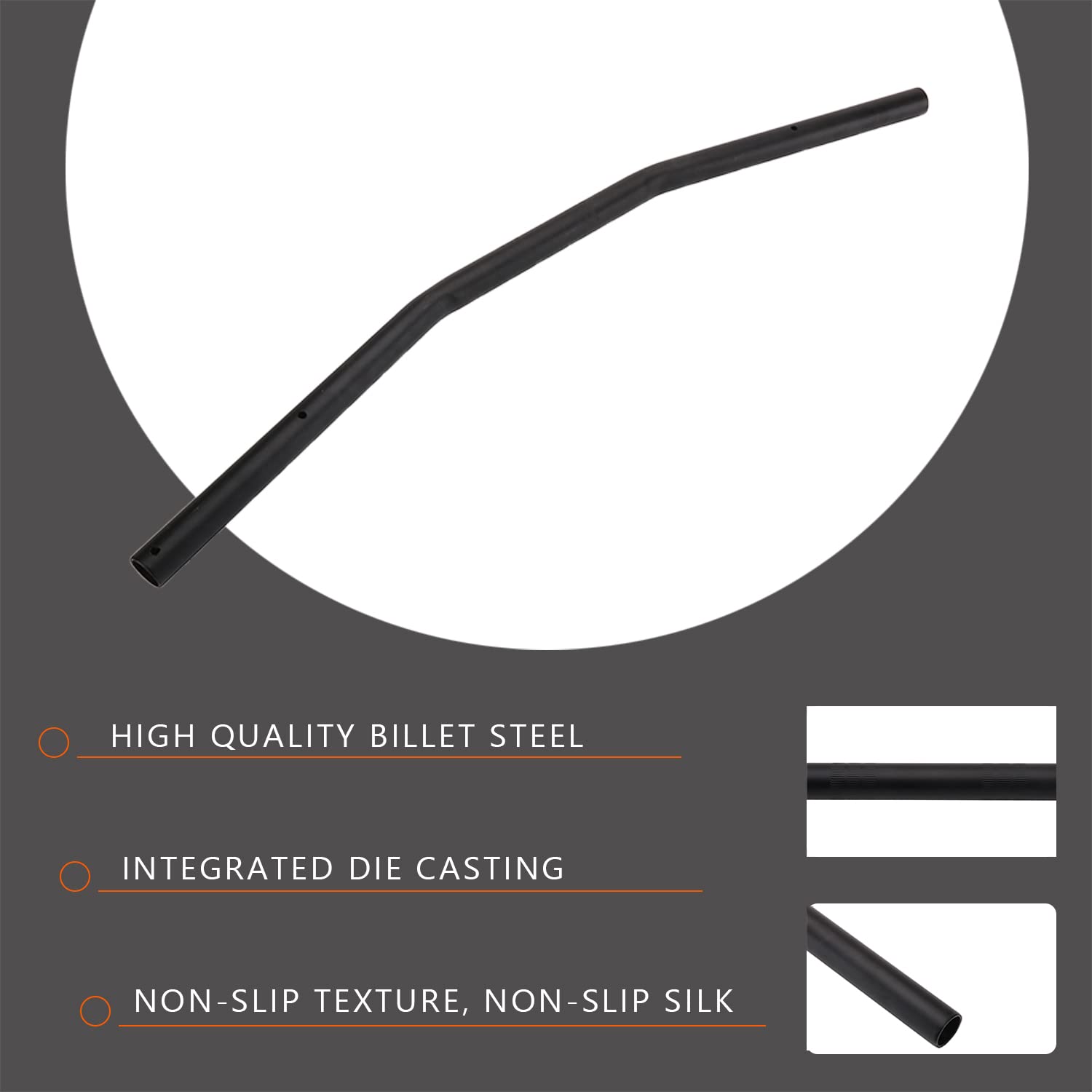 Motorcycle Drag Bars Handlebars 22mm 7/8'' Universal For Bobber Cafe Racer Sportster Cruiser XL 883 1200 Custom Chopper Softail