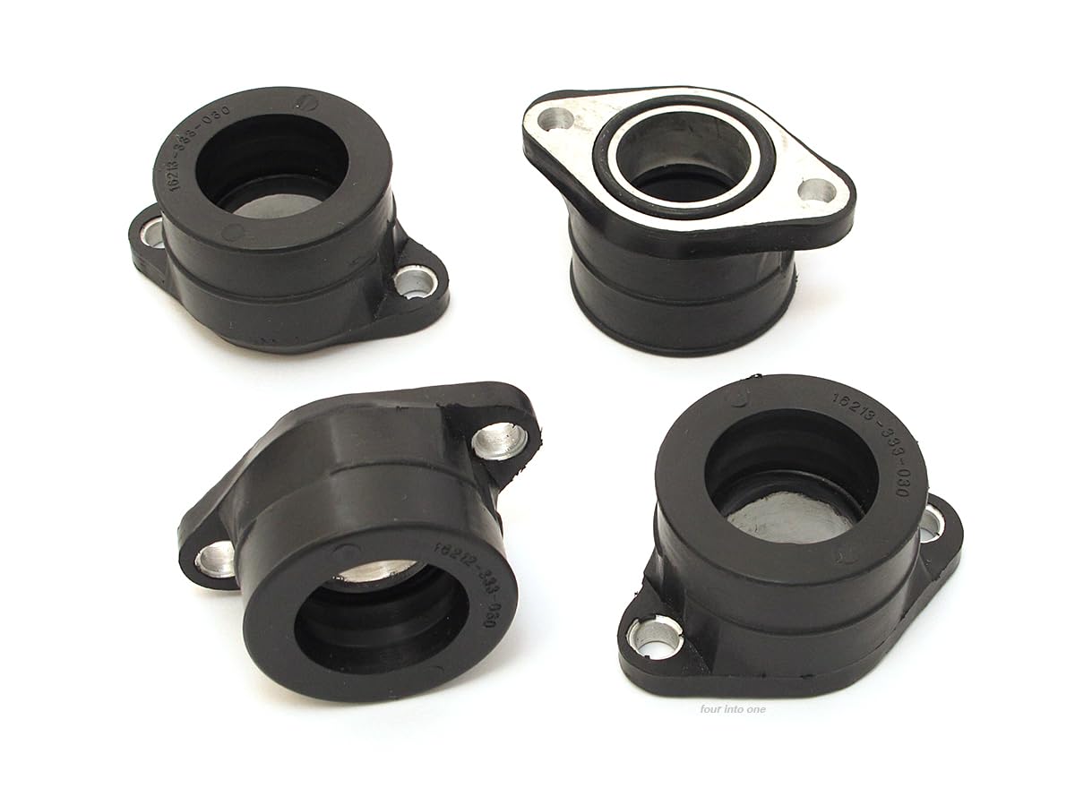 Intake Insulator Set - 16212-333-030-16213-333-030 - Fits Honda Cb350F 1972-1974 Cb400F 1975-1977