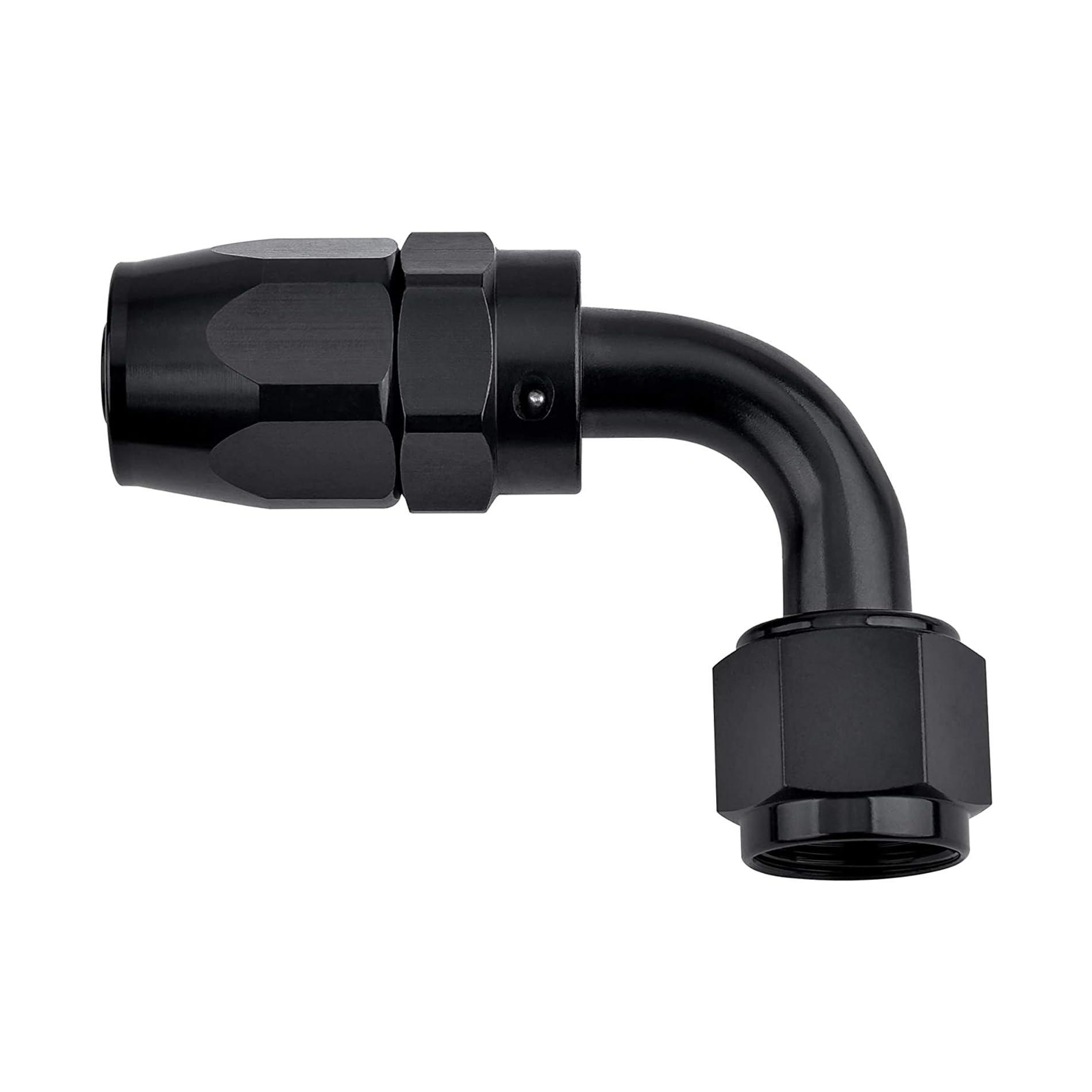 Evil Energy 16An Hose End Fitting 90 Degree Swivel For Cpe Braided Fuel Hose Black