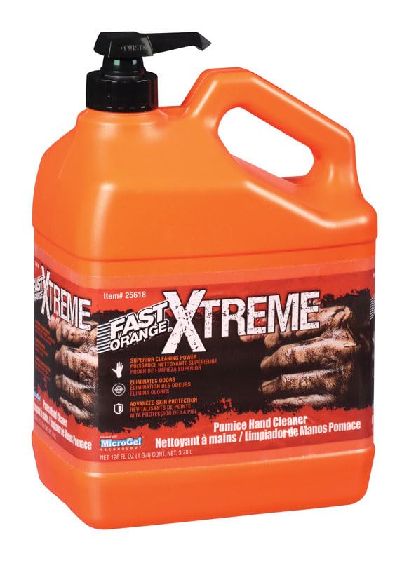 Permatex Fast Orange Xtreme Orange Scent Pumice Hand Cleaner 128 Oz.
