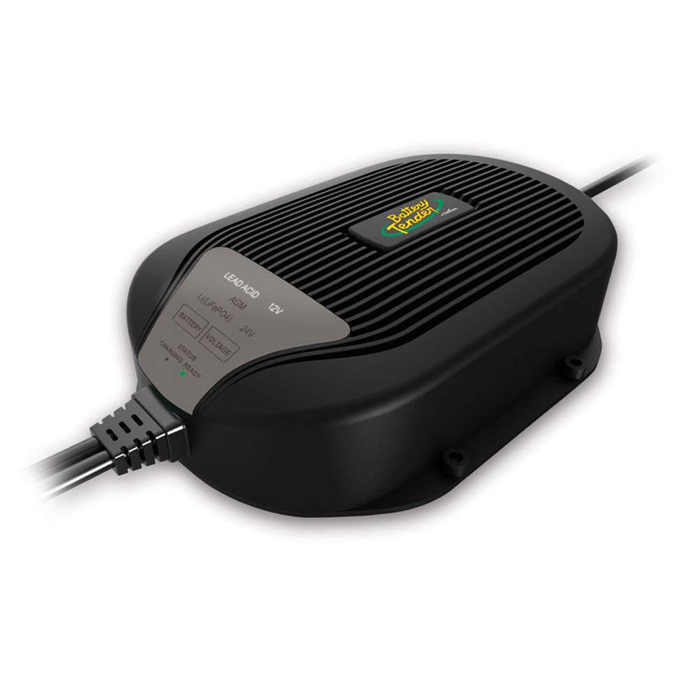 Battery Tender 5 AMP Selectable 12V / 24V Battery Charger and Maintainer - Switchable 5 AMP / 2.5 AMP Onboard Marine for Boat Wa