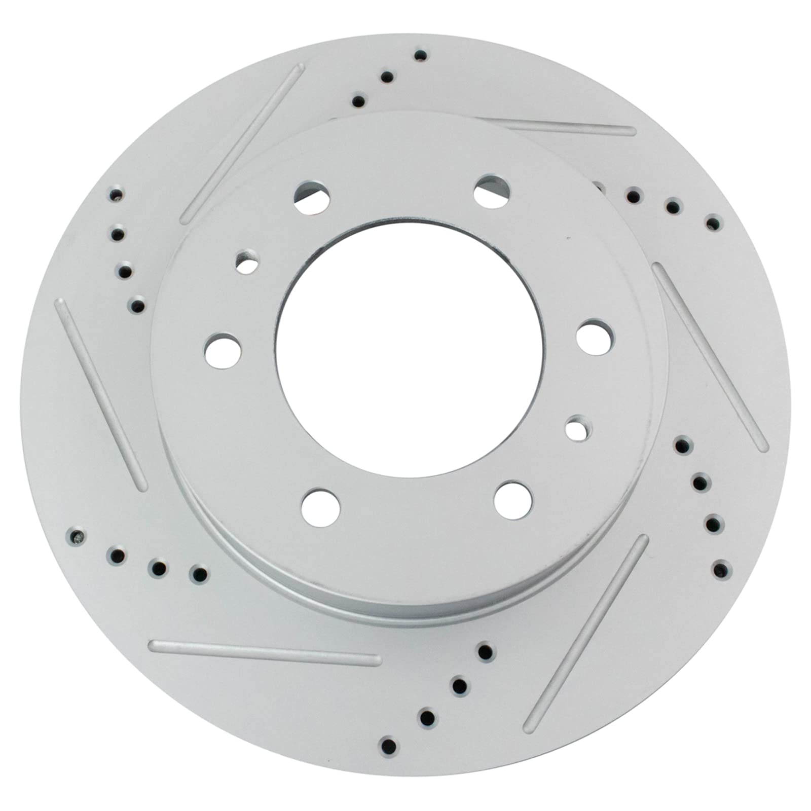 Trq Front Performance Brake Rotors Set Premium G-Coated Compatible With 2006-2010 Hummer H3 2009-2010 H3T