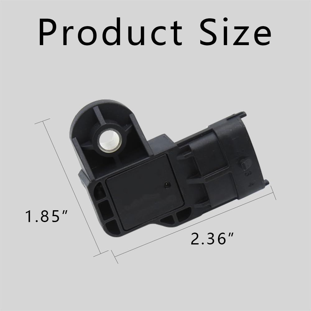 Manifold Absolute Pressure Map Sensor, Engine Intake Air Pressure Sensor 0261230217, Manifold Absolute Air Pressure Sensor Compatible With Honda Civic Polaris Chevy