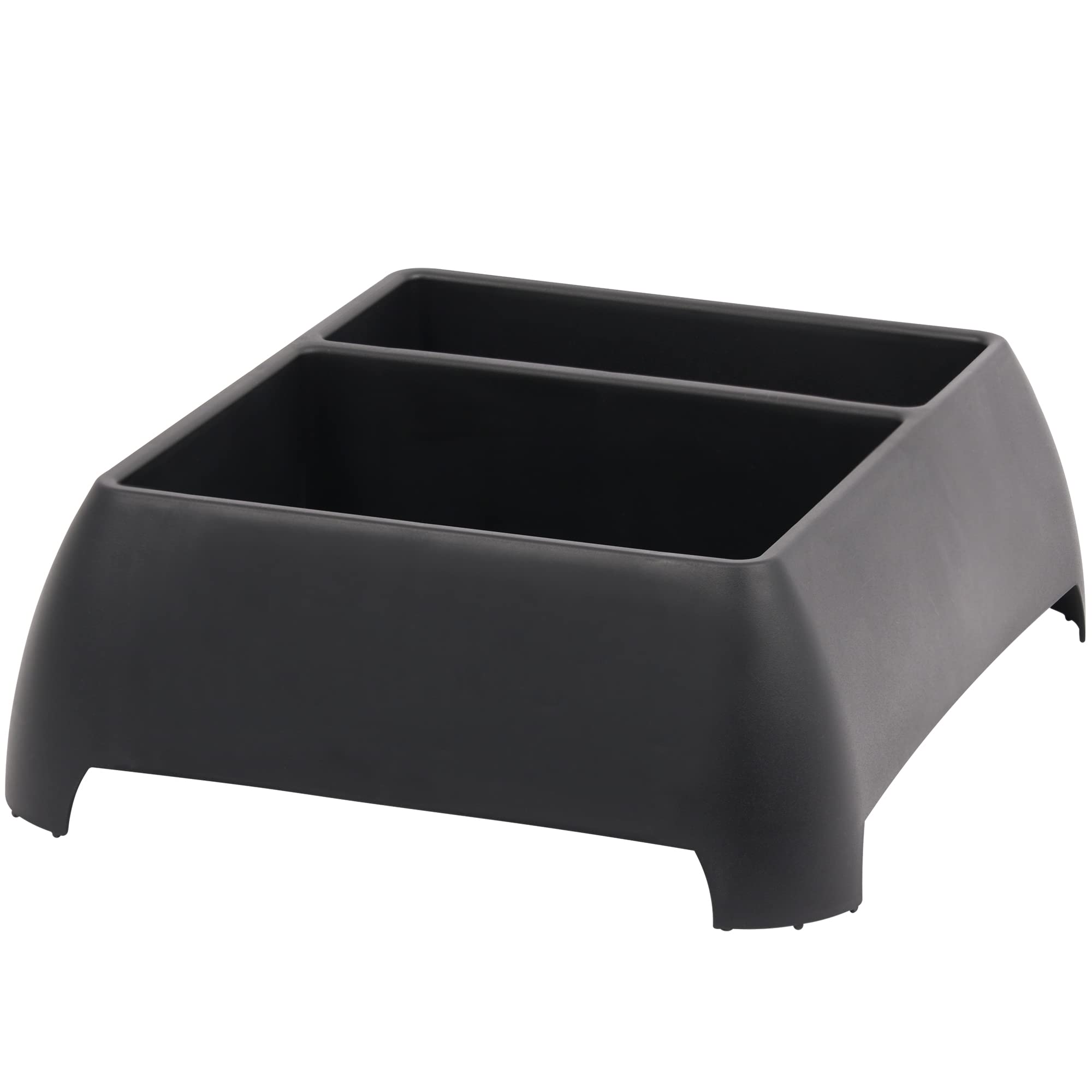 Moblorg Heavy Duty Storage Organizer For Vehicle Trunk, Garage, Under Sink Organizer, Recycled Plastic, Made In Usa (Black)