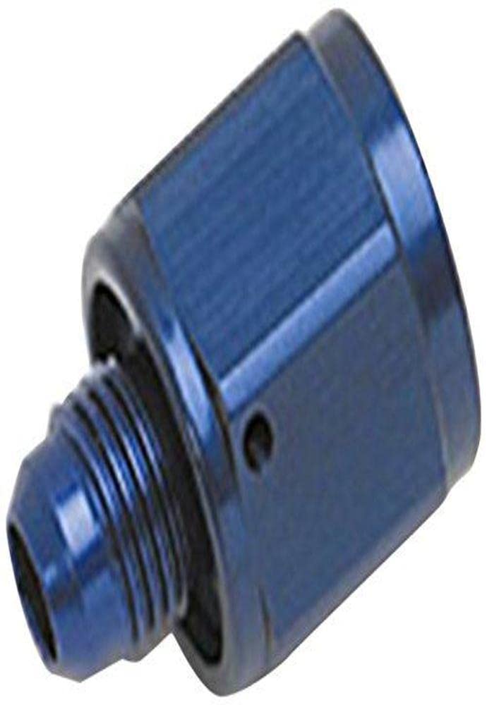 Edelbrock 660000 Blue Anodized -6 Tube Coupling Nut W/Flared Reducer To -4 An Male