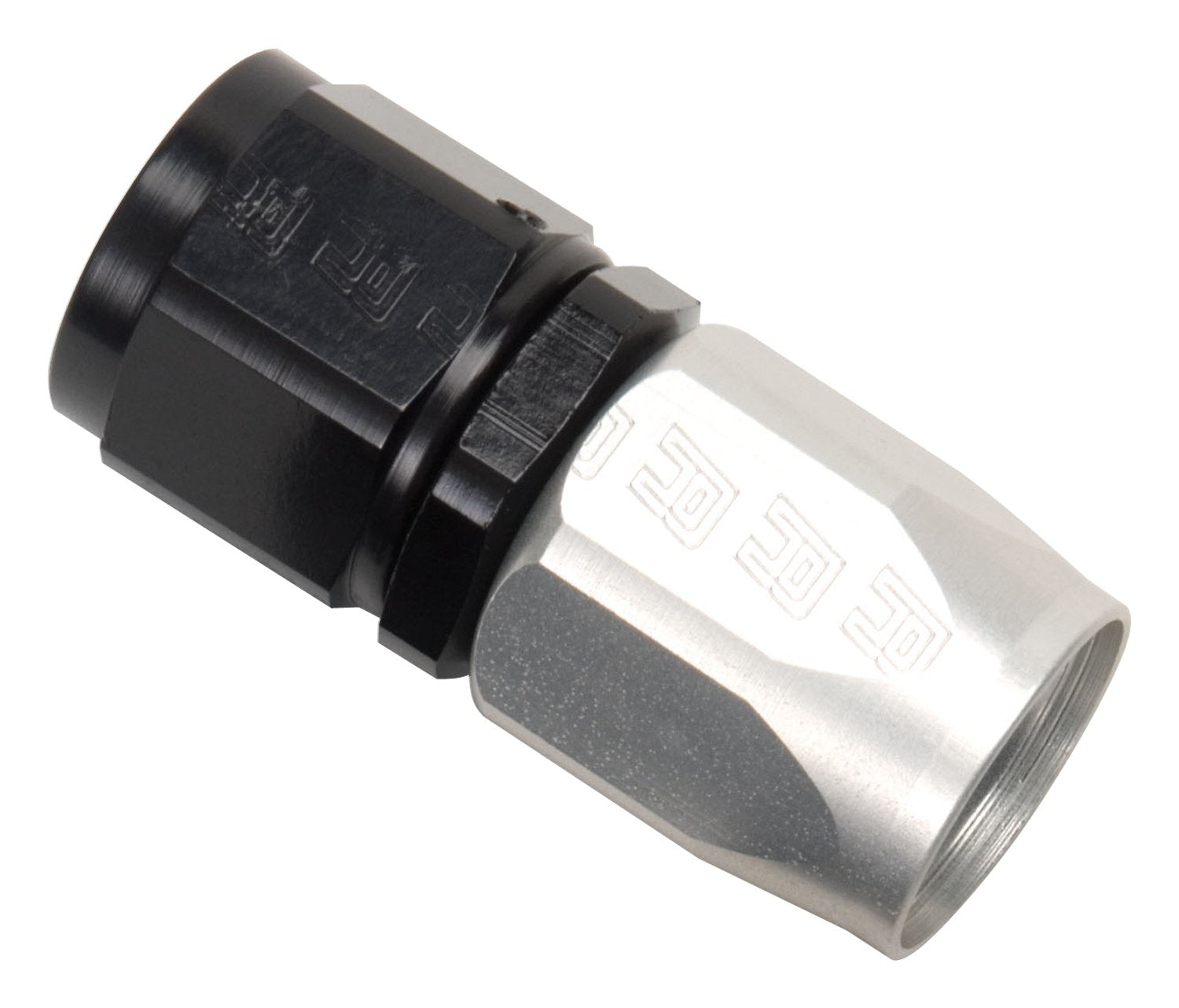 Russell/Edel 610023 Hose End - Full Flow Straight #6 Blk/Clr Finish