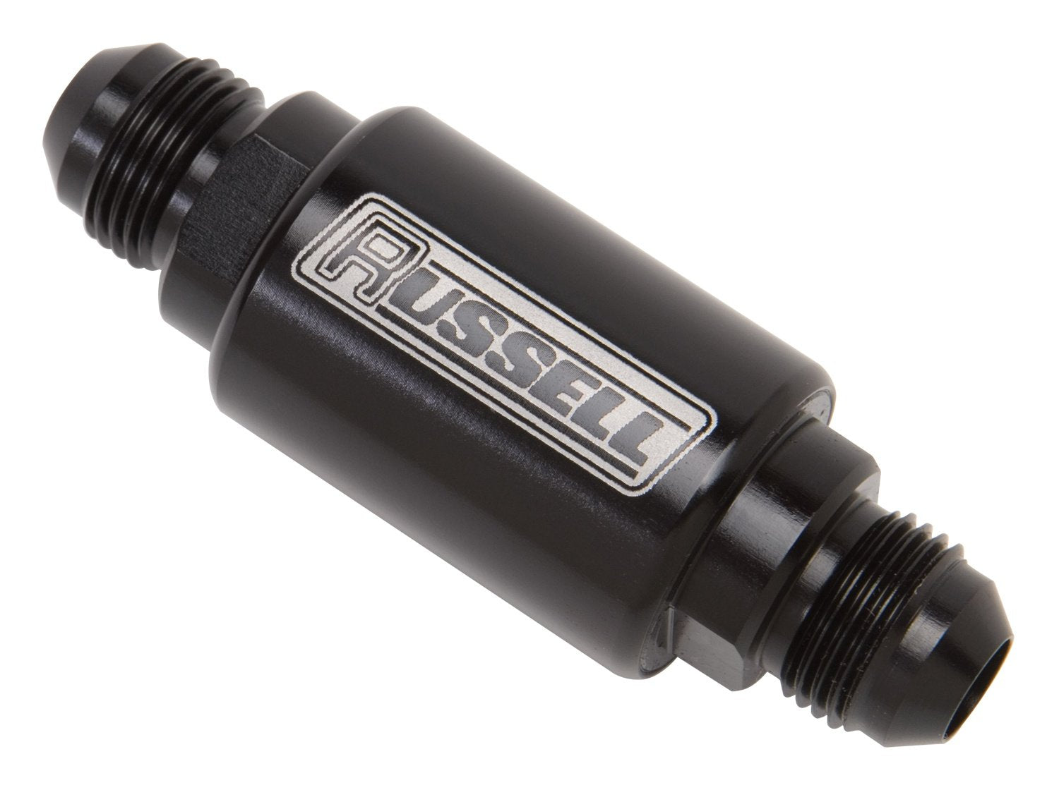 Edelbrock 650133 Male #6 3 Length Fuel Filter Black