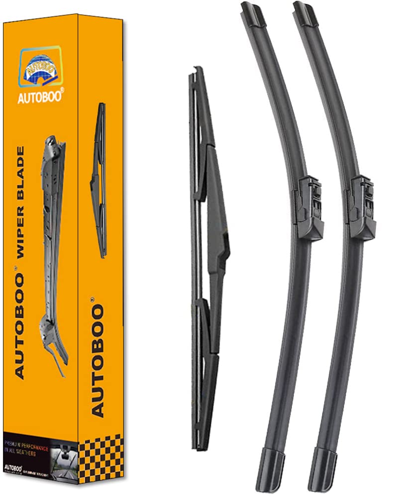 Autoboo 26''+16'' Windshield Wipers With 14'' Rear Wiper Blade Sets Replacement For Toyota Chr C-Hr 2016 2017 2018 2019 2020 202