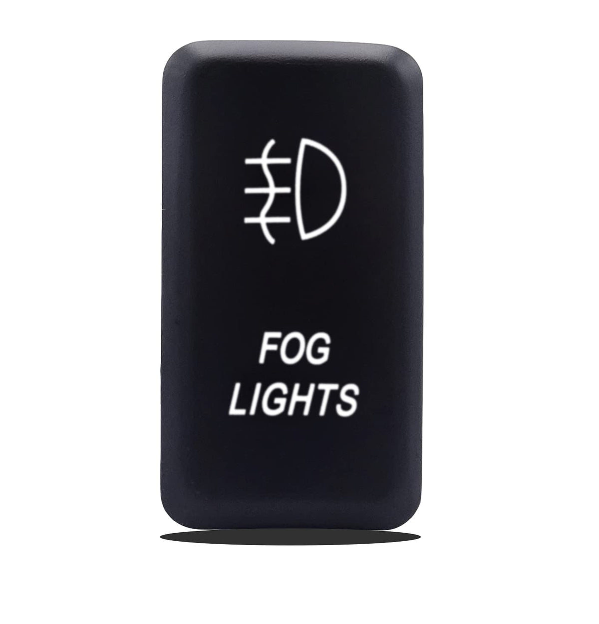 Weisen Fog Lights Symbol Push Switch White Backlight On-Off Switch With Connector Wire Kit Compatible With Toyota Tacoma Tundra 4Runner Etc