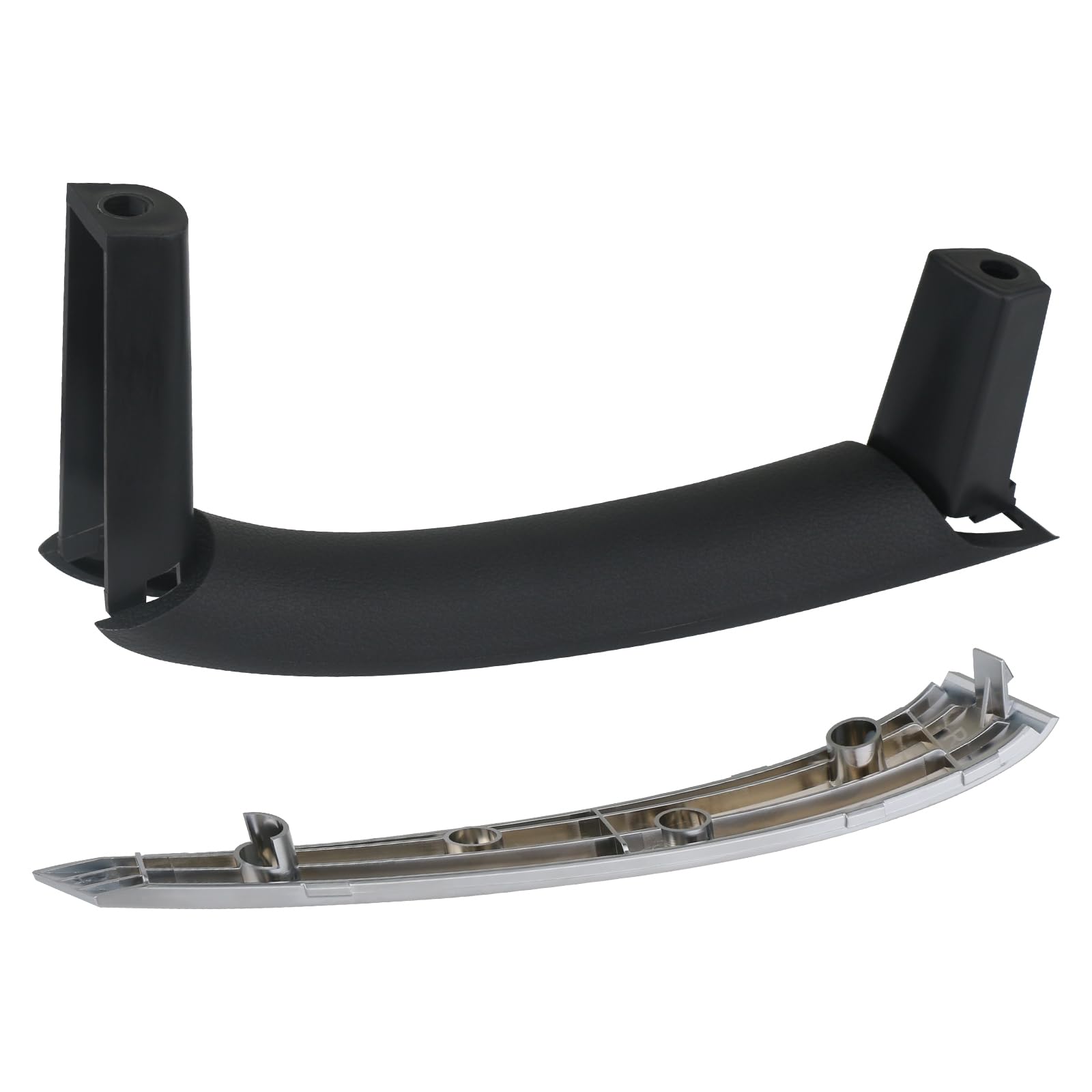 APPERFiT 350Z Door Pull Handle Grip & Trim Assembly (Silver) Right Passenger Side RH Compatible with Nissan 350Z Accessories 200