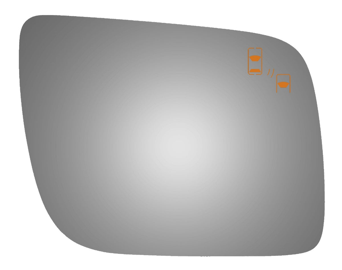Burco 5484B Convex Passenger Side Power Replacement Mirror Glass (Mount Not Included) for 11-16 Ford Explorer (2011, 2012, 2013, 2014, 2015, 2016) - Parts Link #: FO1323A57