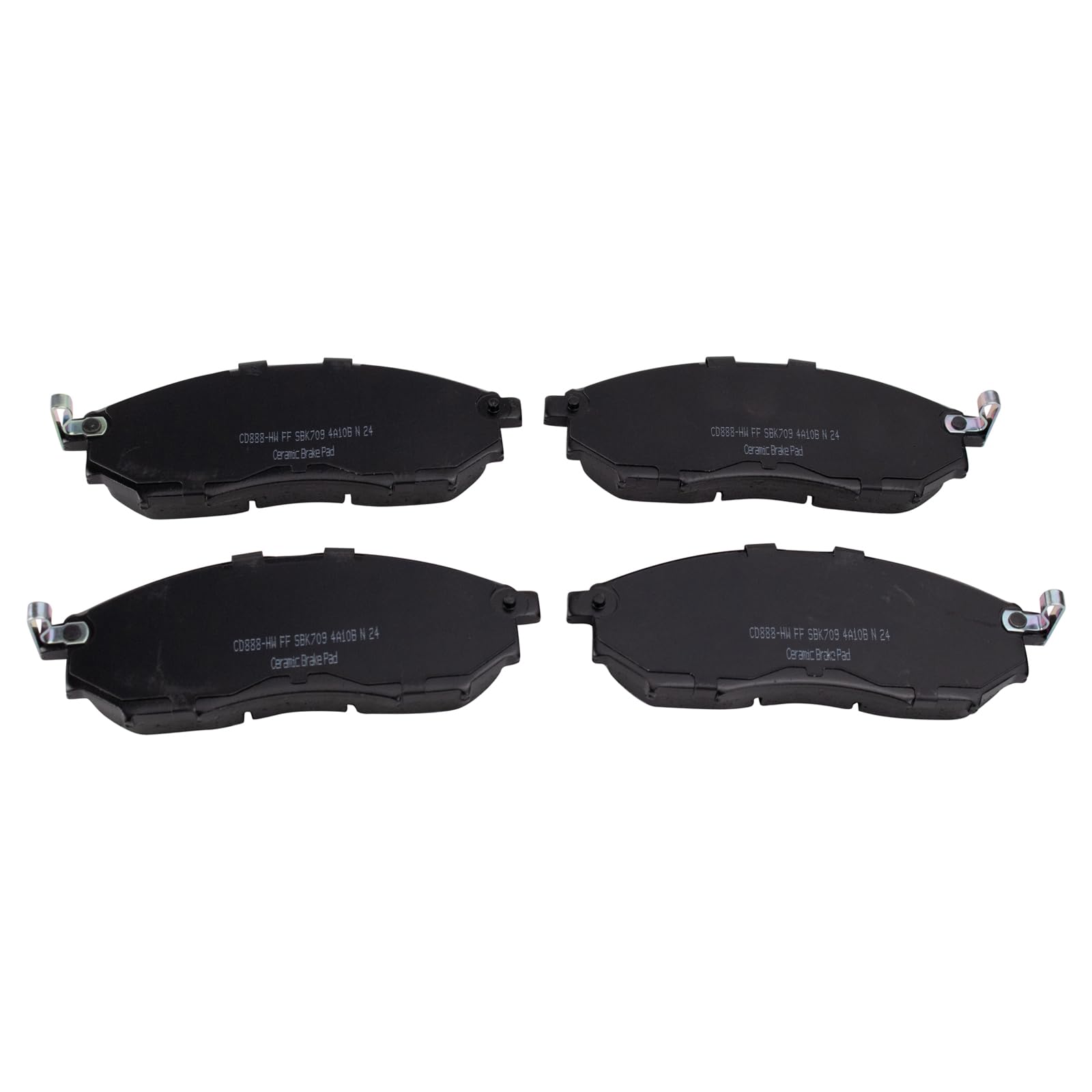TRQ Premium Posi Ceramic Front Brake Pad LH RH Kit for Nissan Infiniti
