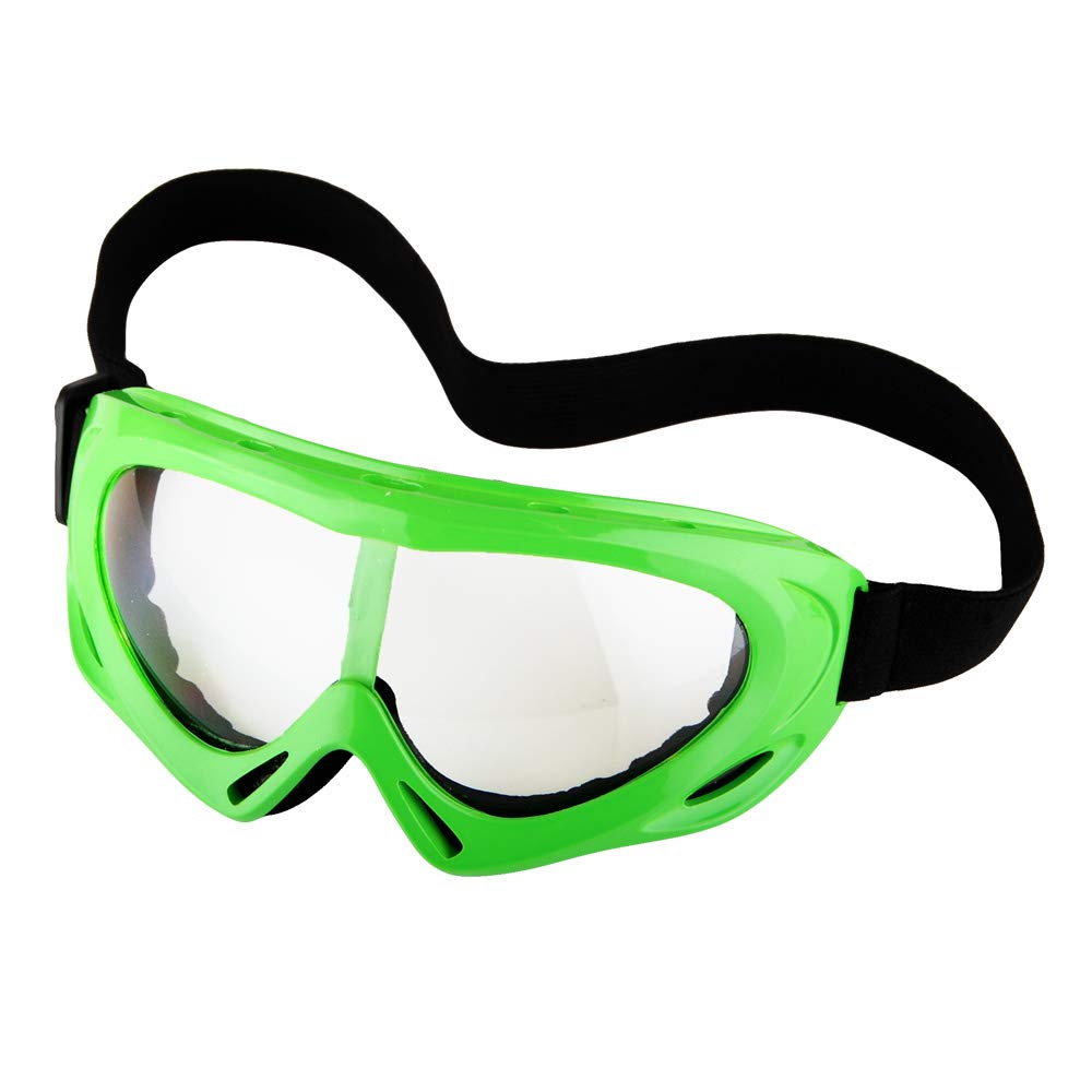 Wow Youth Kids Motocross Bmx Mx Atv Dirt Bike Helmet Dragon Green + Goggles + Mg Youth Green Glove Bundle