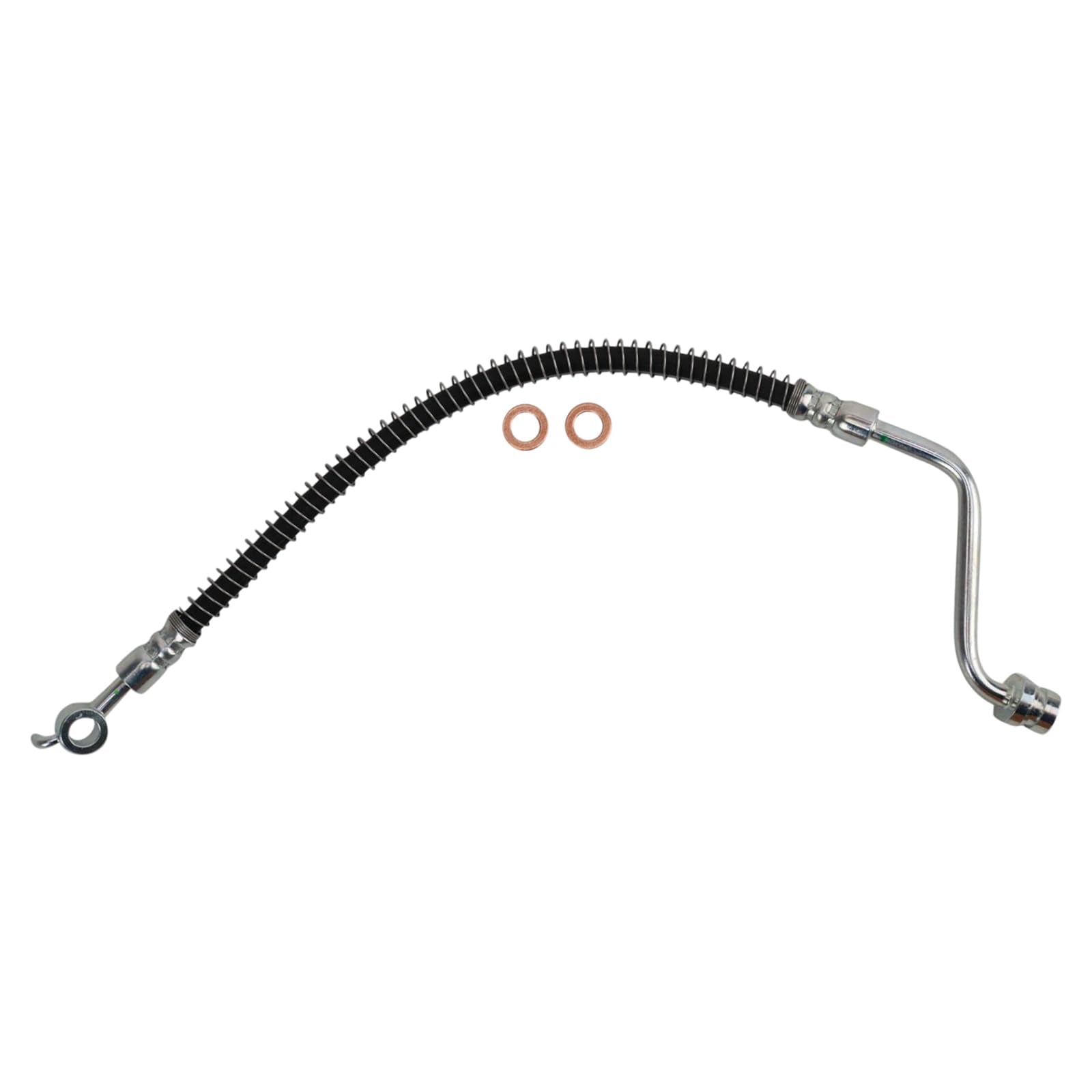 Trq Rear Brake Hose Set Compatible With 2007-2012 Hyundai Santa Fe 2011-2013 Kia Sorento