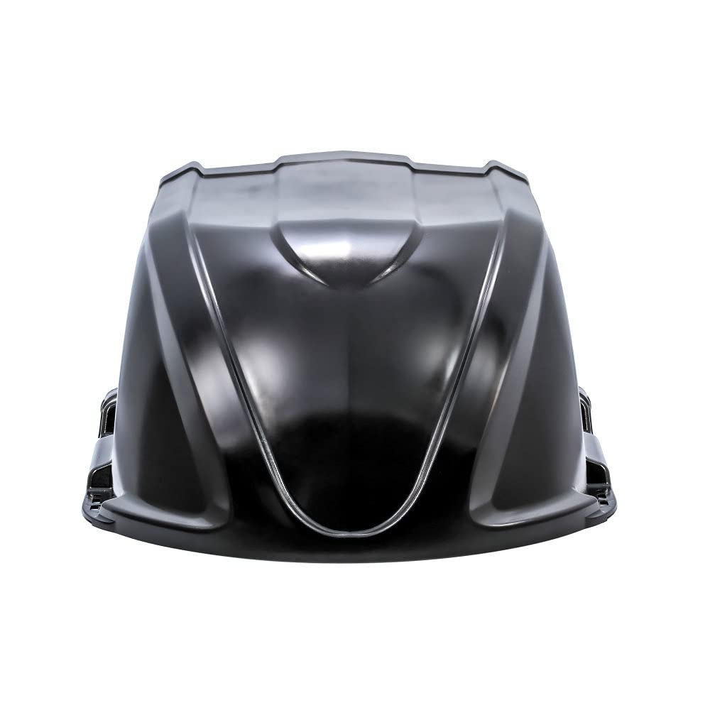 Camco Xlt High Flow Roof Vent Cover, Opens For Easy Cleaning, Aerodynamic Design, Easily Mounts To Rv With Included Hardware-Bla