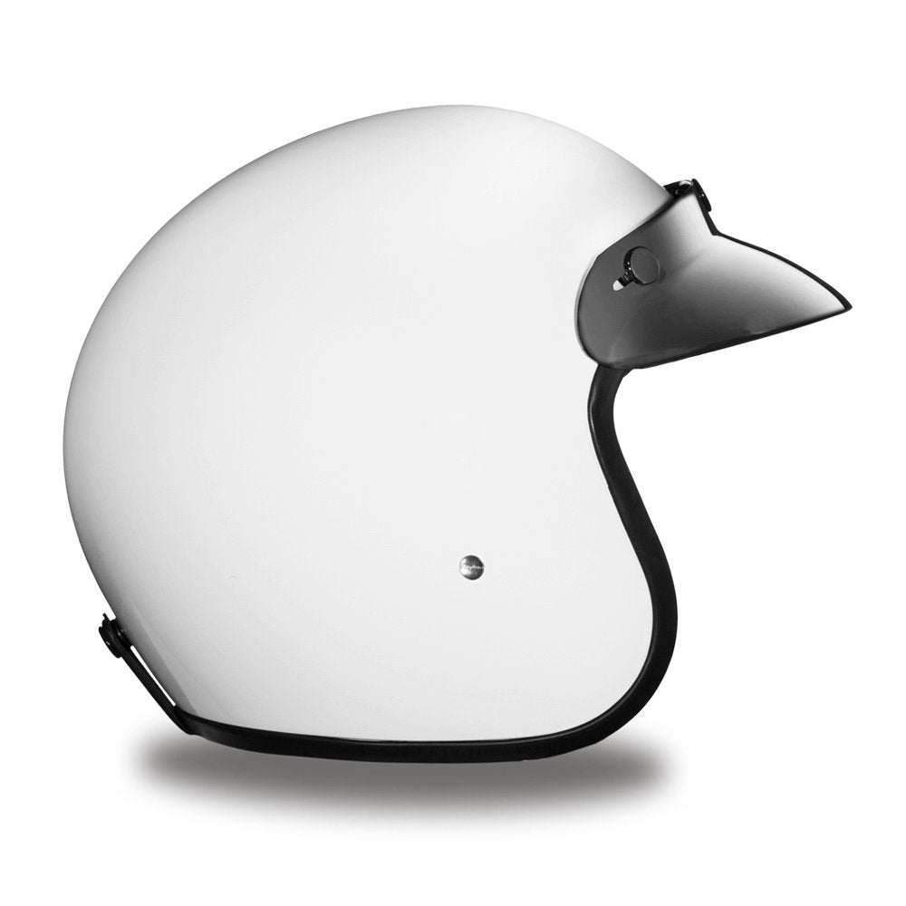 Daytona Helmets 3/4 Open Face Motorcycle Helmet - Dot Approved [Hi-Gloss White] [3Xl]