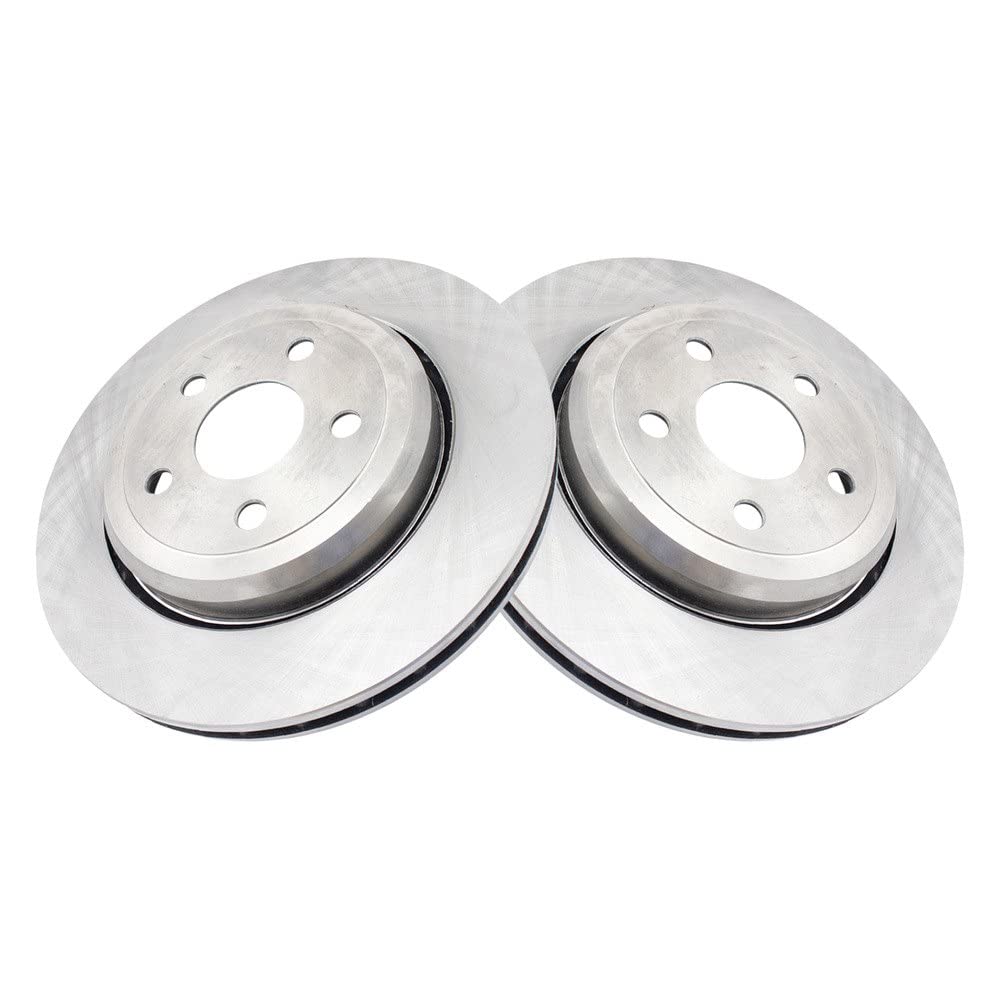 Trq Rear Brake Rotors Set Vented Compatible With 2018-2020 Dodge Durango 2012-2020 Jeep Grand Cherokee