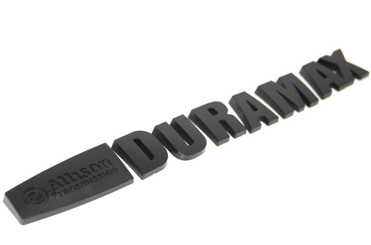 Yoaoo 2Pack Oem Allison Duramax Badges Emblems Compatible With 2015 Silverado 2500Hd 3500Hd Hood Matte Black