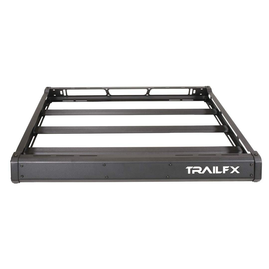 Heavy-Duty Aluminum Roof Basket Cargo Carrier For Wrangler Jl & Gladiator, Direct Fit No Drill Application