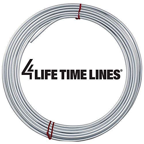 4Lifetimelines 1/4 X 25' Galvanized Steel Brake, Fuel, Transmission Line Tubing Coil, Galvanized Steel Line Replacement, Resistant To Corrosion, Dot Approved