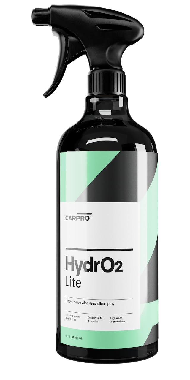 Carpro Hydro2 Lite Touchless Silica Sealant - Spray-On And Rinse-Off Automotive Paint Sealant - Ready To Use Formula - Liter With Sprayer (34Oz)