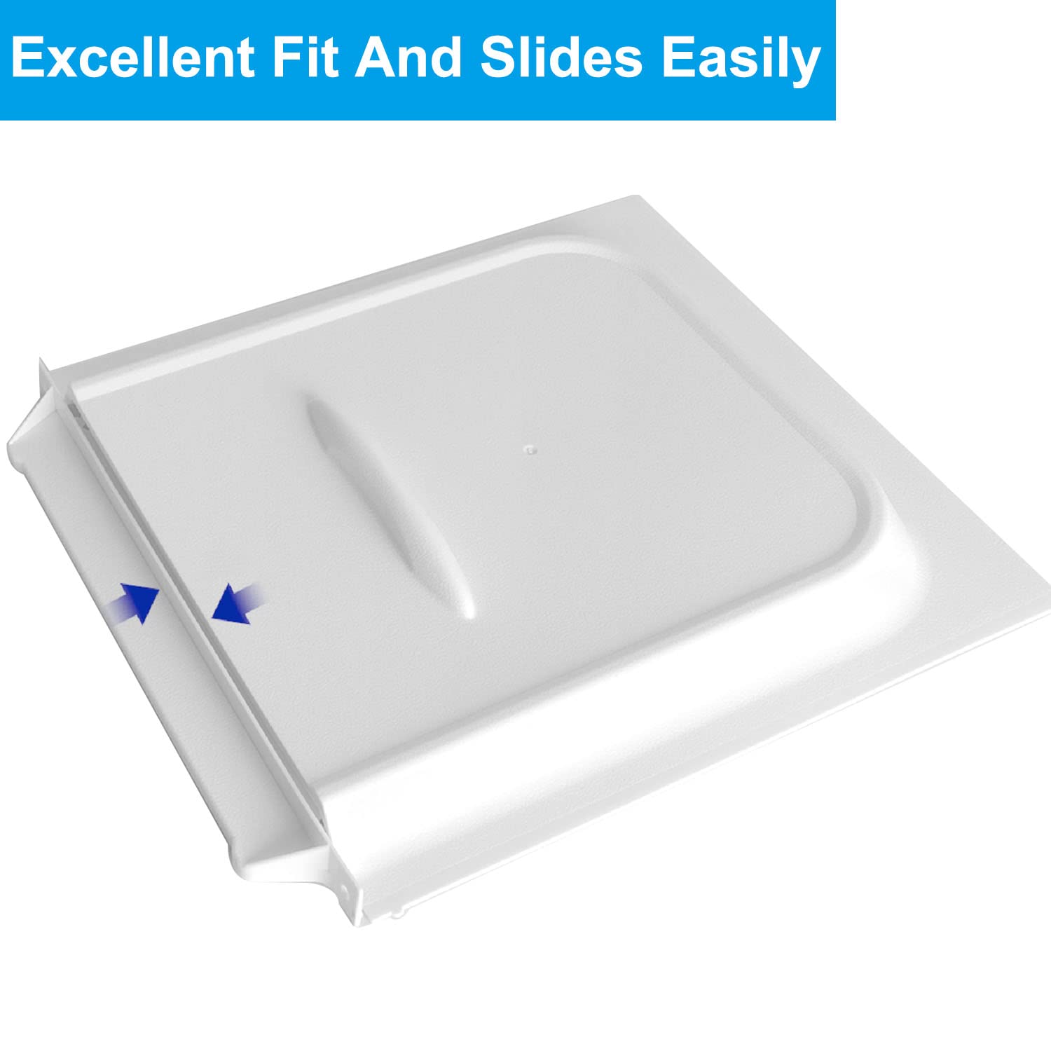 Luxlead Rv Screen Door Slider 12' White Panel With Slide Stop Fit For Rv, Trailer, Camper, Motor Home, Cargo Trailer