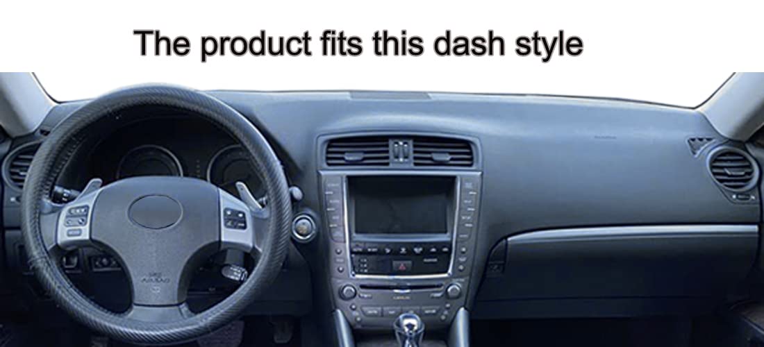 Dash Cover Mat Custom Fit For Lexus Is250 Is350 2006-2013 Xe20, Dashboard Cover Pad Carpet Protector F87