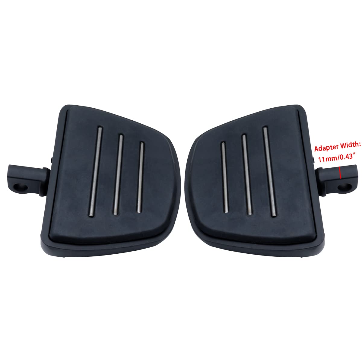 FATECIM Motorcycle Mini Floorboards Foot Pegs Pedals Rests with Male Mount Adapters for Harley Dyna Fat Bob Touring Road Glide S