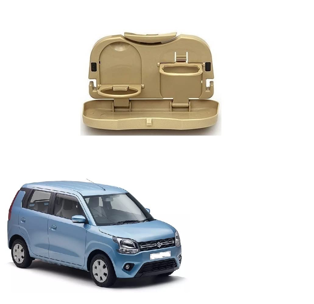 Stylish Foldable Compact Car Back Seat Tray for Food/Drinks/Cup/Bottle Holder Universal Pack of 1 Suitable for Maruti Suzuki Wag