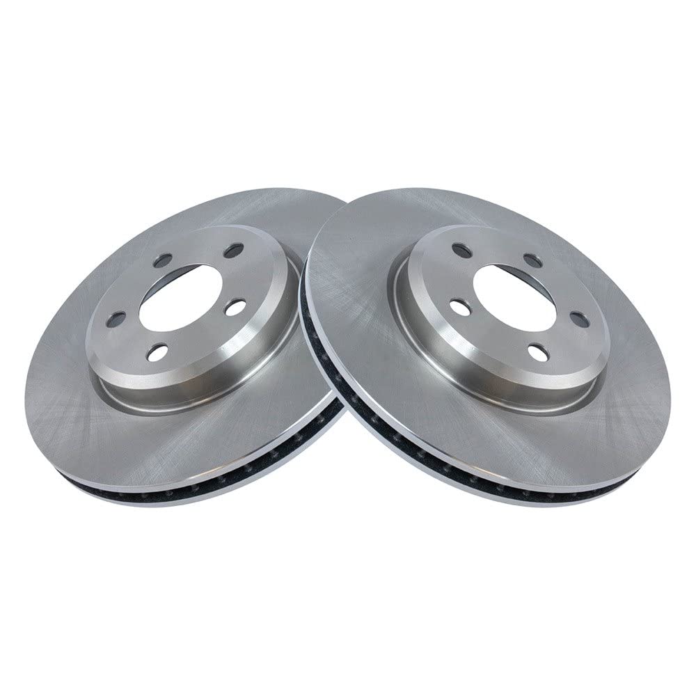 Trq Front Brake Rotors Set Vented Compatible With 2005-2021 Chrysler 300 2009-2022 Dodge Challenger 2006-2022 Charger 2005-2008