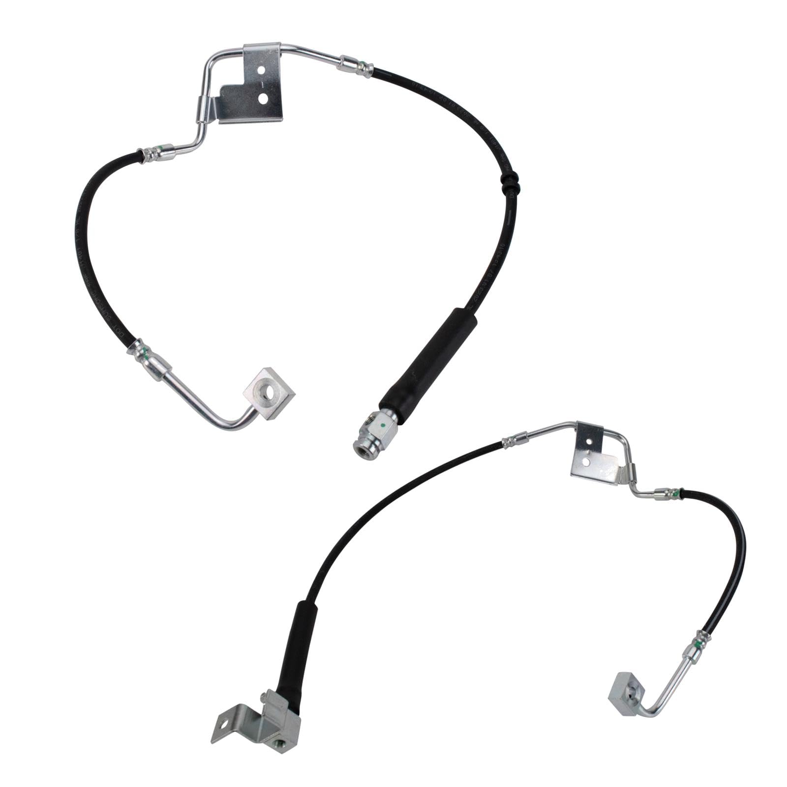 Trq Front Brake Hose Set Compatible With 2000-2001 Dodge Ram 1500 Ram 2500