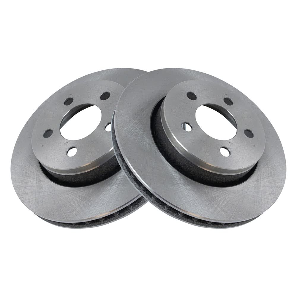 Trq Front Brake Rotors Set Vented Compatible With 2007-2011 Dodge Nitro 2008-2012 Jeep Liberty