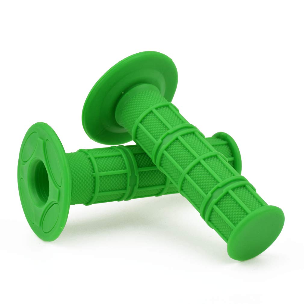 HIAORS 7/8'' 22mm and 24mm Universal Motorcycle Grips Hand Grips Compatible with Kawasaki KX65 KX85 KX125 50cc 110cc 70cc Pit Di