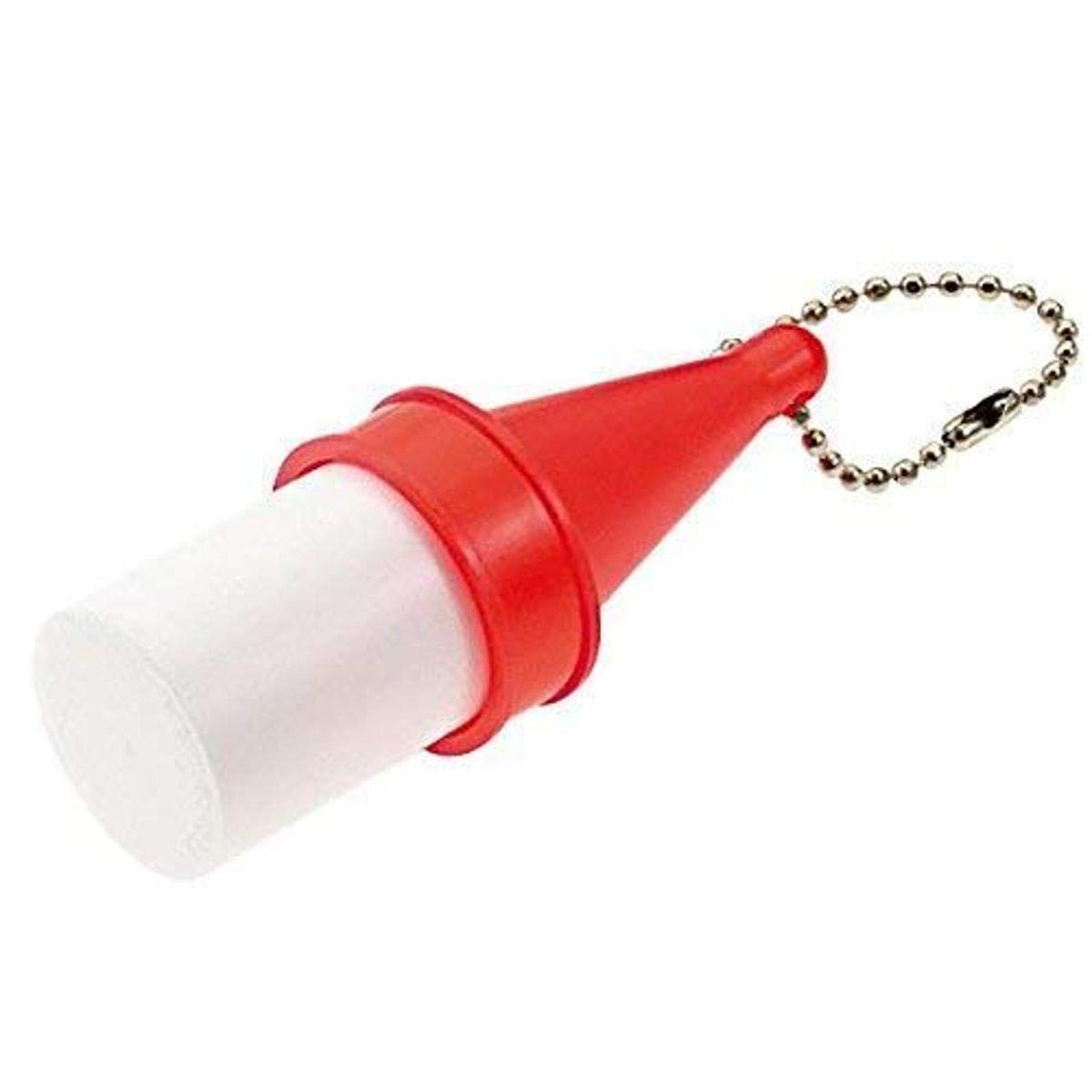 Lucky Line Key Float with Ball Chain Water Sports, Red and White (92101)