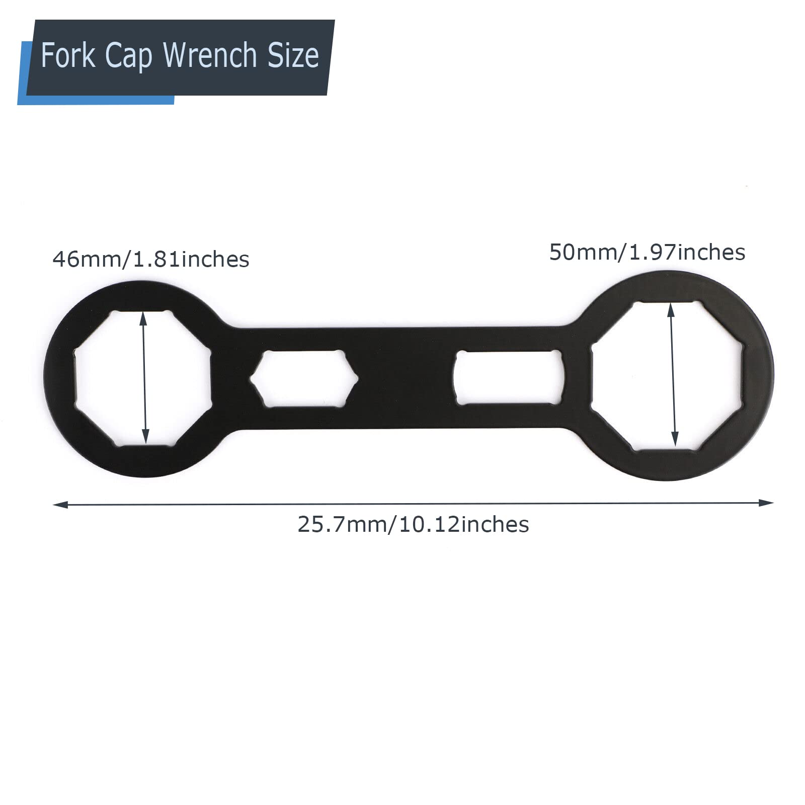 P1Tools Fork Cap Wrench 46Mm / 50Mm,For Suzuki H-Onda Cr Crf 250 450 Rebuild Tool Front Forks,Motorcycle Dirt Bike Repair Tool