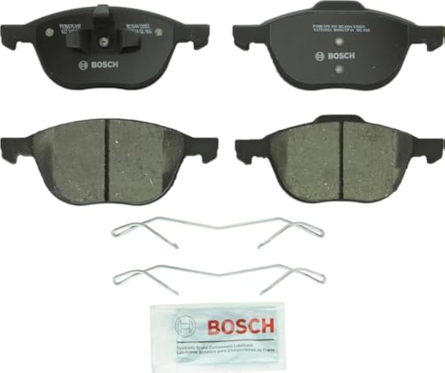 Bosch Bc1044 Quietcast Premium Ceramic Disc Brake Pad Set - Compatible With Select Ford C-Max, Ecosport, Escape, Focus; Mazda 3,