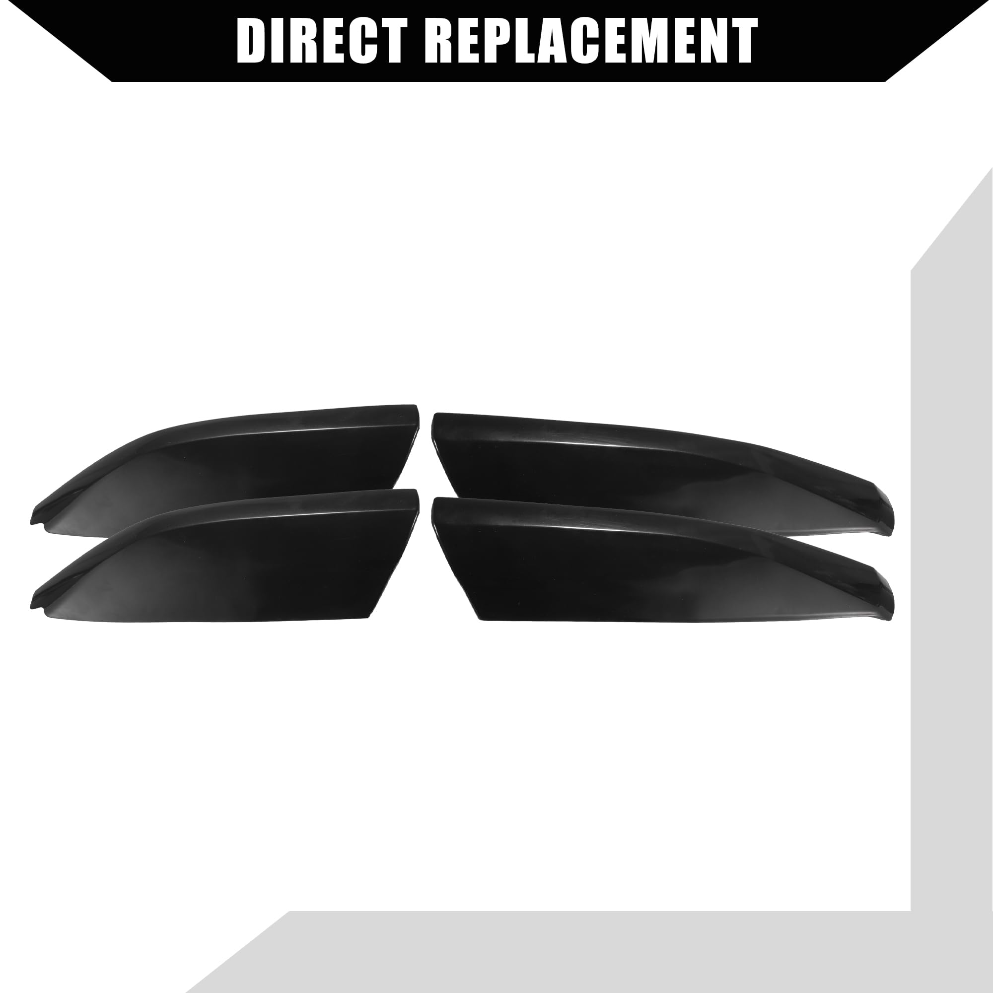 Hihaha Upper/Roof Rack Rails End Cap Protection Cover Shell For Toyota Highlander 2008-2013 / Rails End Covers Shell Cap / 4 Pcs/Black