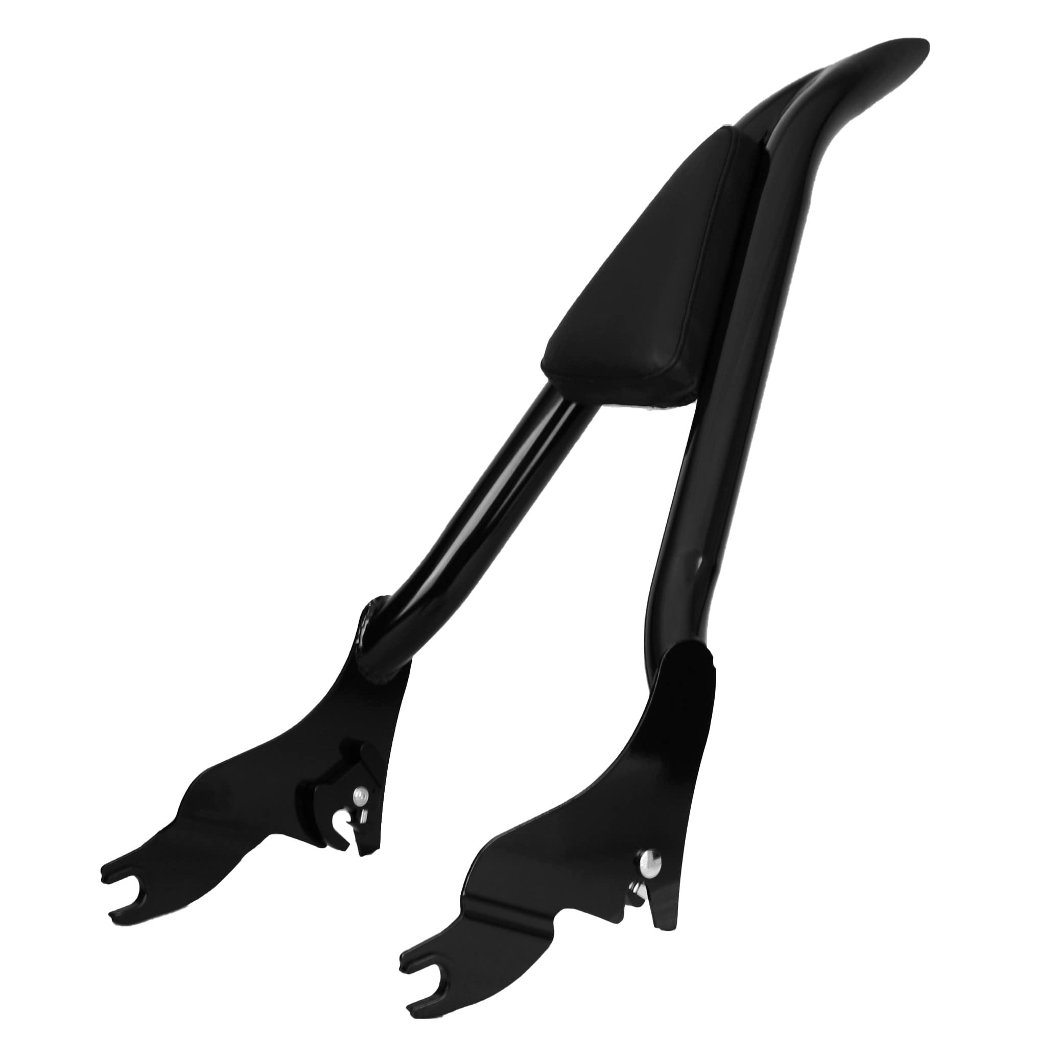 Yhmoto Detachable Sissy Bar Passenger Backrest 22' Inch Rear Pad Fit For Harley Touring Models 2009-2022 Road King Ultra Cvo Limited Street Glide Road Glide Electra Glide (Black)