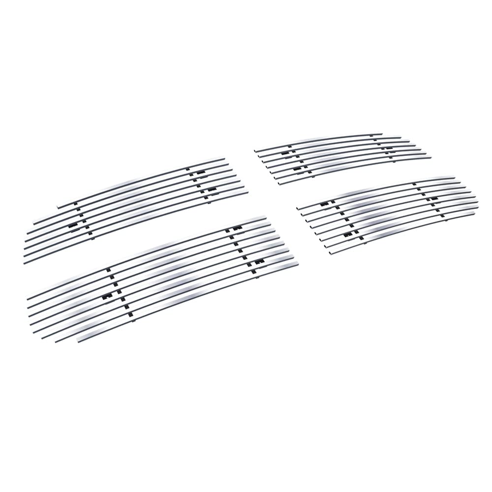 APS Compatible with Ram 1500 2013-2018 & Ram 1500 Classic 19-21 Honeycomb Style Only Main Upper Stainless Steel SS Chrome Horizontal Billet Grille Insert D65919A