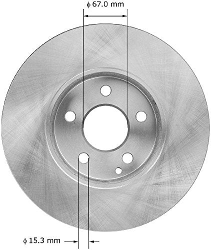 Bendix Premium Prt5957 Front Brake Rotor For Mercedes-Benz E300 2009-2008, E320 2005-2004, E350 2009-2006