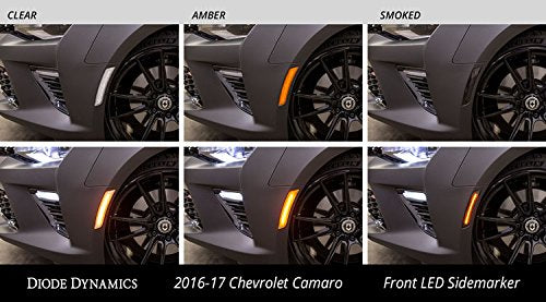 Diode Dynamics Smoked Led Sidemarkers Compatible With Chevrolet Camaro 2016-2023