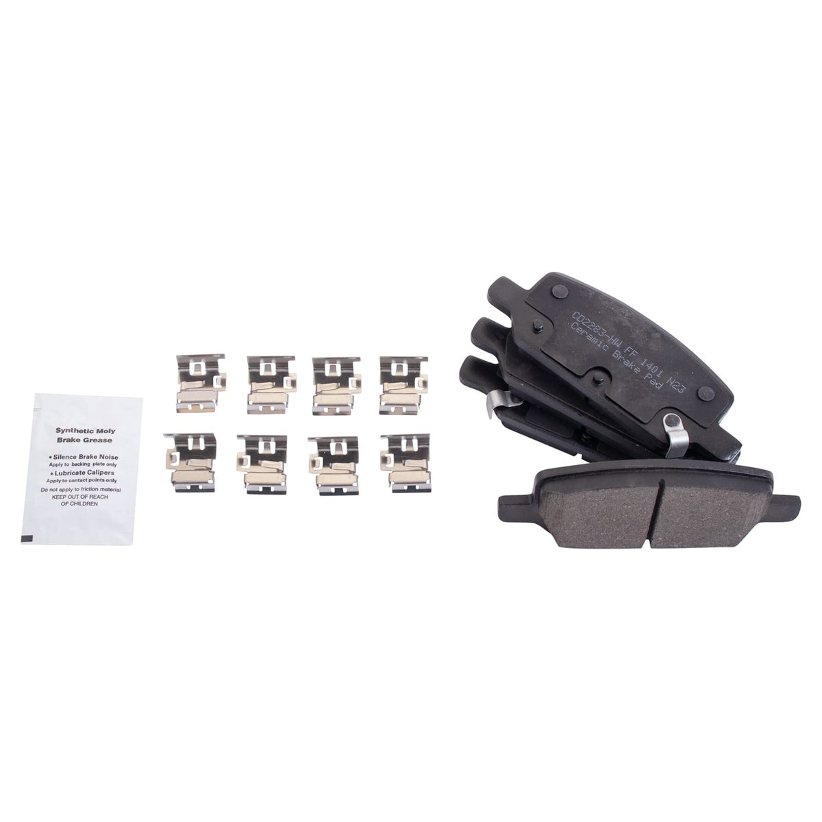 TRQ Rear Brake Pads Ceramic Compatible with 2017-2020 Tesla 3