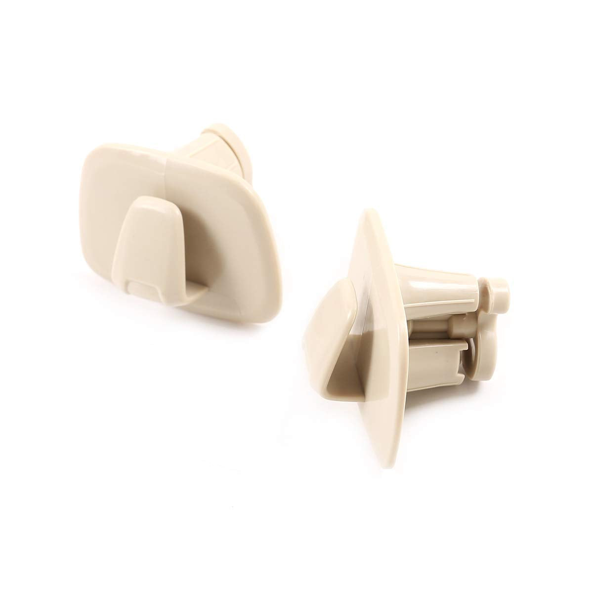 Xqauto Abs Plastic Interior Roof Hooks Clothes Hanger Hook Trim For Volvo V90 S90 Xc40 Xc60 Xc90 2015-2020 (Beige)