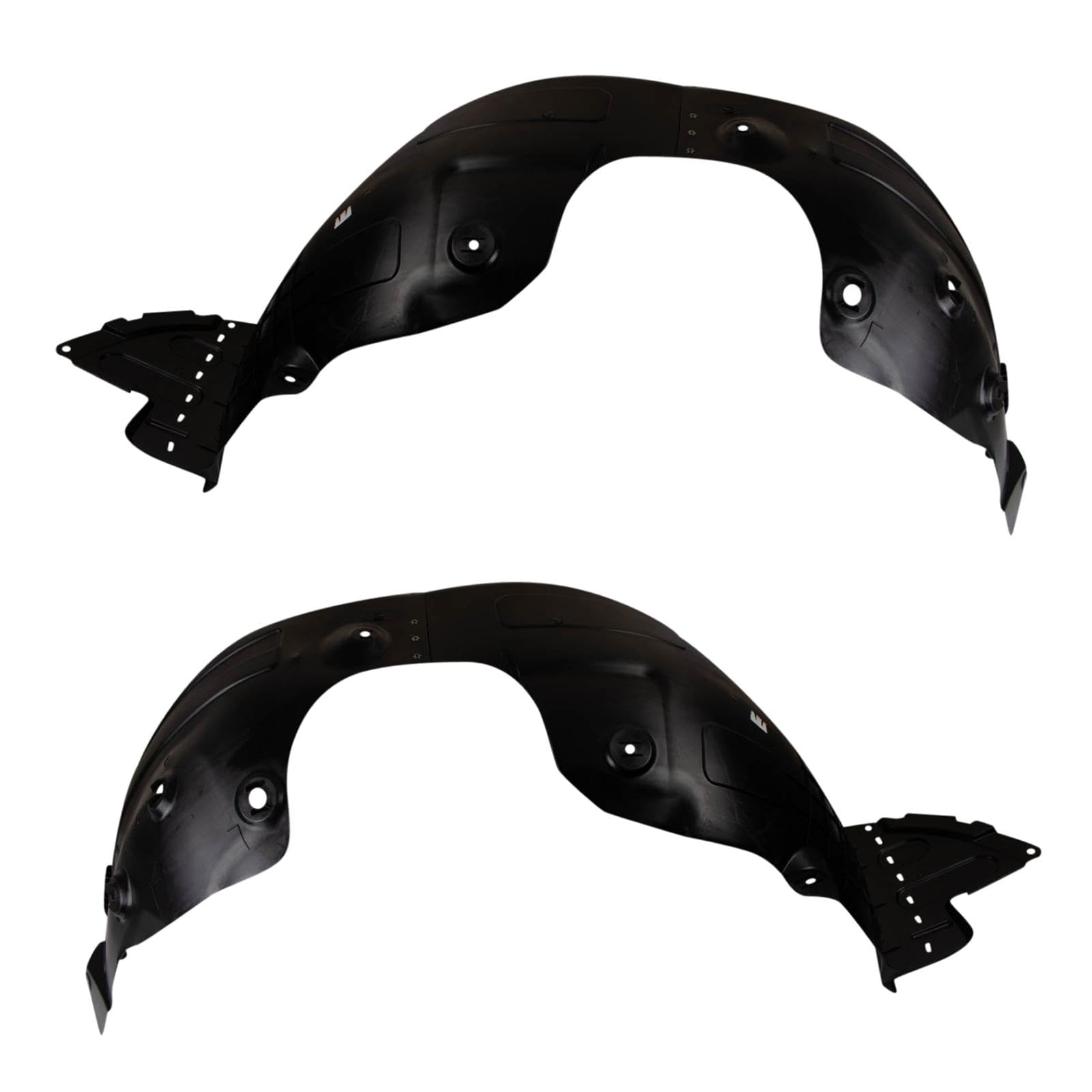 Trq Front Inner Fender Liner Set Compatible With 2017-2018 Hyundai Santa Fe Sport Hy1248171 Hy1249171