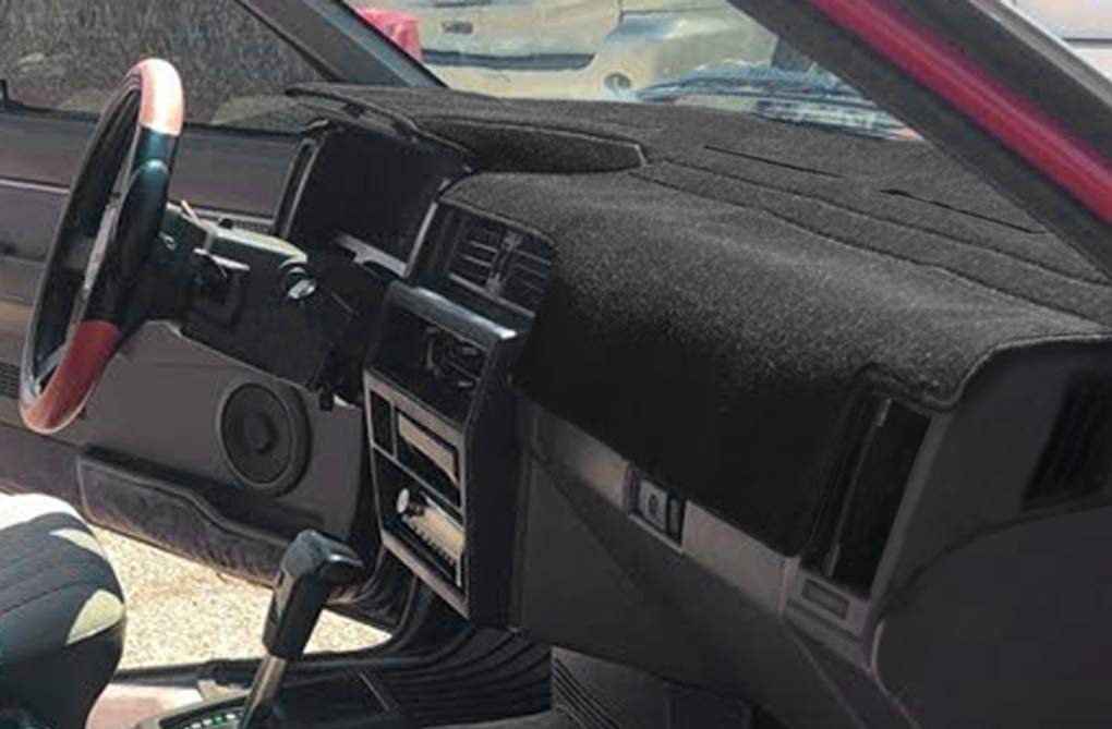 Dash Cover Mat Custom Fit For Nissan Pathfinder D21 Hardbody Pickup Truck 1986-1993, Dashboard Cover Pad Carpet Protector (Black