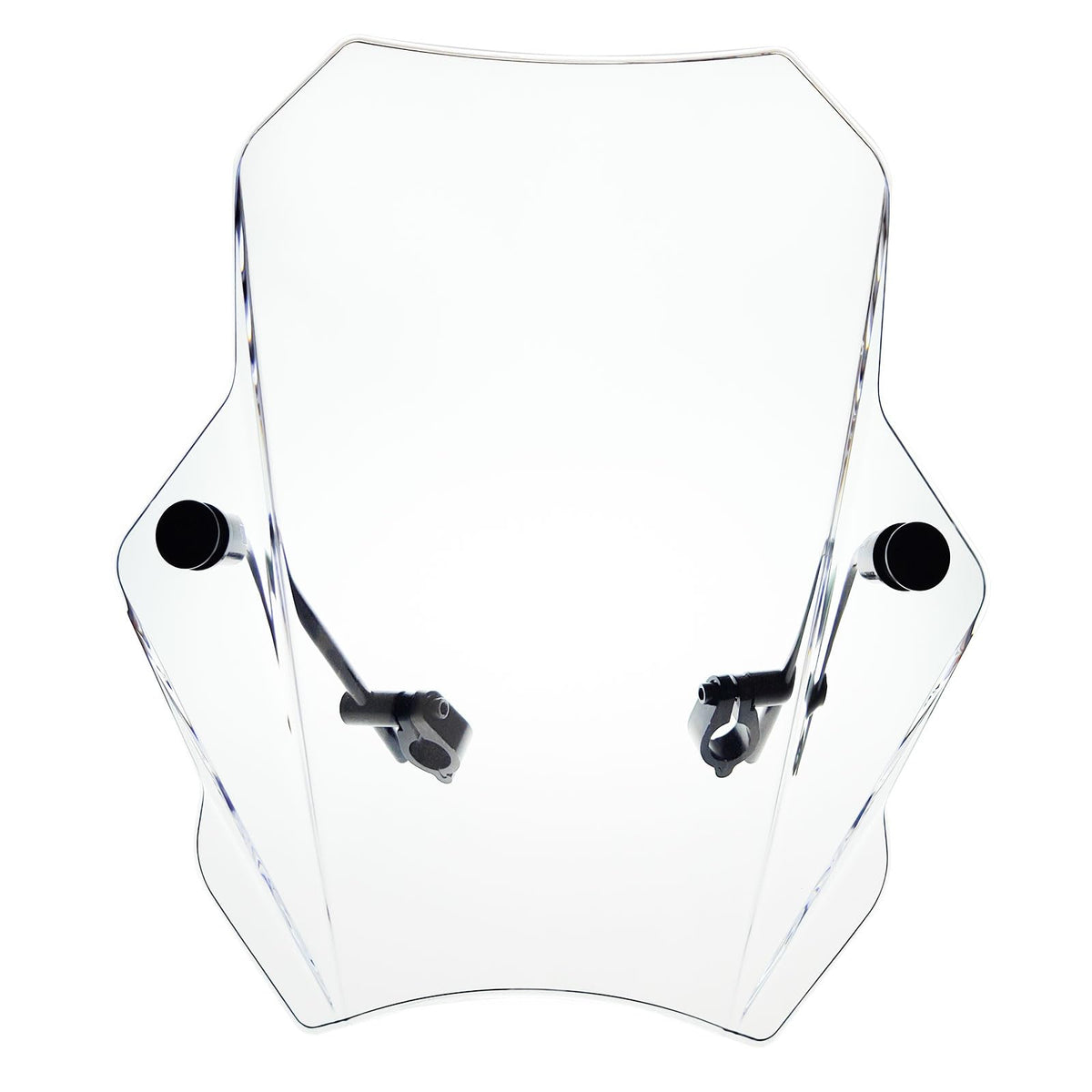 FATECIM 15.5'' Clear Motorcycle Windscreen Windshield Motorbike Wind Deflector Flyscreen Universal for Harley Davidson Honda Kaw