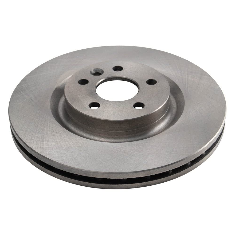 Trq Front Brake Rotors Set Vented Compatible With 2018-2021 Jaguar E-Pace 2015-2019 Land Rover Discovery Sport 2016-2019 Range R