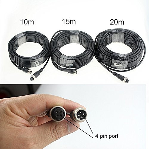 4Pin 18 Led Ir Night Vision Ccd Car Rear View Parking Reverse Camera + 4 Pin Connector Extension Cable For 12V/24V Bus Truck Tra