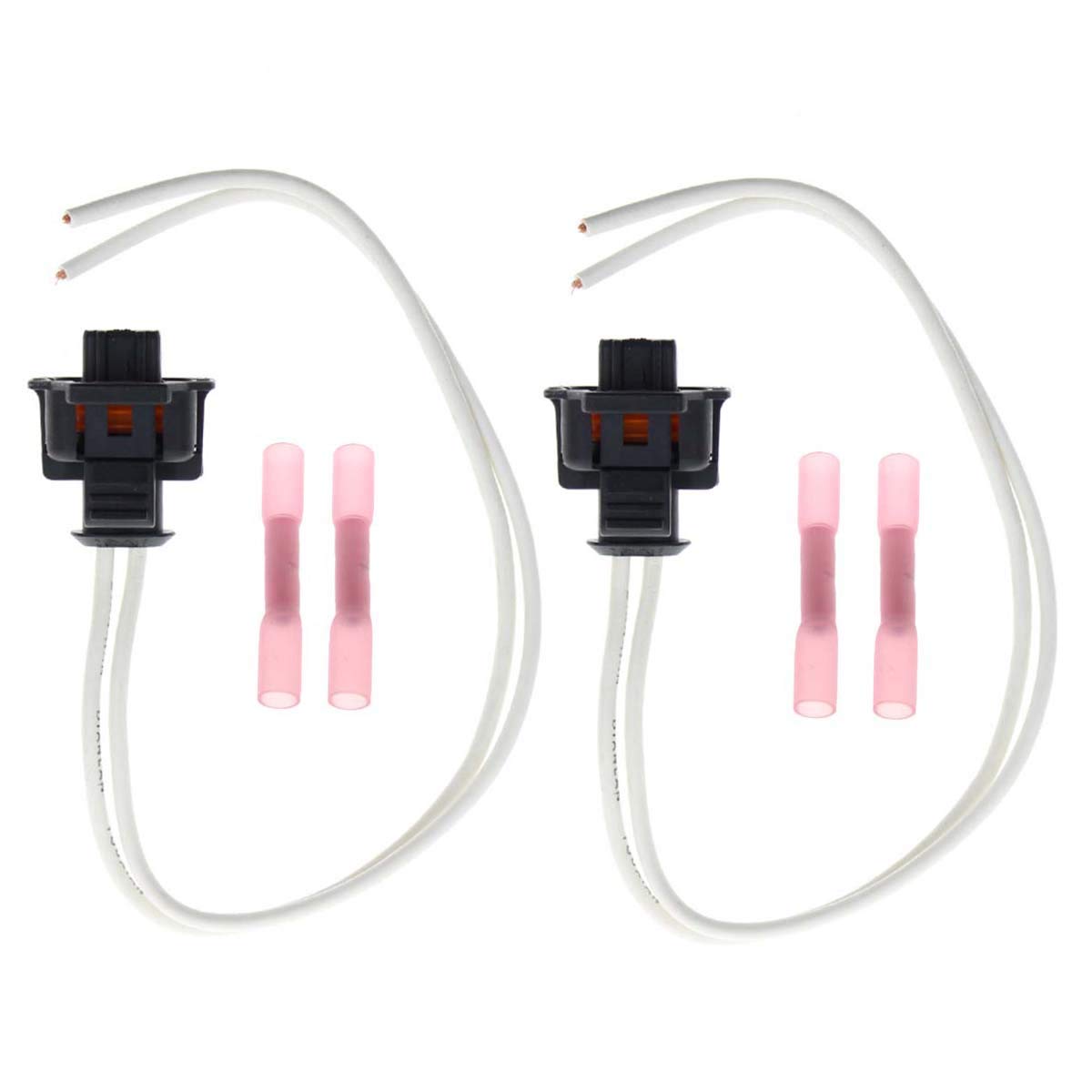 Motoall 2Pcs Fuel Injector Repair Connector Harness Pigtail For Lly Lbz 6.6L Duramax