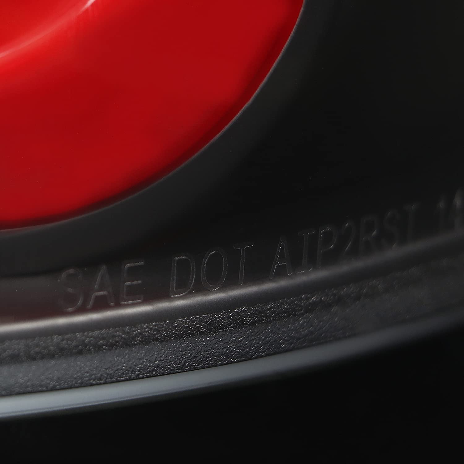 Spec-D Tuning Black Housing Clear Lens Red LED Bar Tail Lights Compatible with 2014-2018 GMC Sierra 1500, 2014-2018 GMC Sierra 2500HD, 2014-2018 GMC Sierra 3500HD, Left + Right Pair Assembly